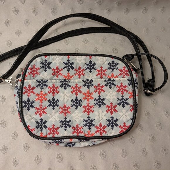 New! Cute Snowflake Cross Body Purse - Picture 3 of 4